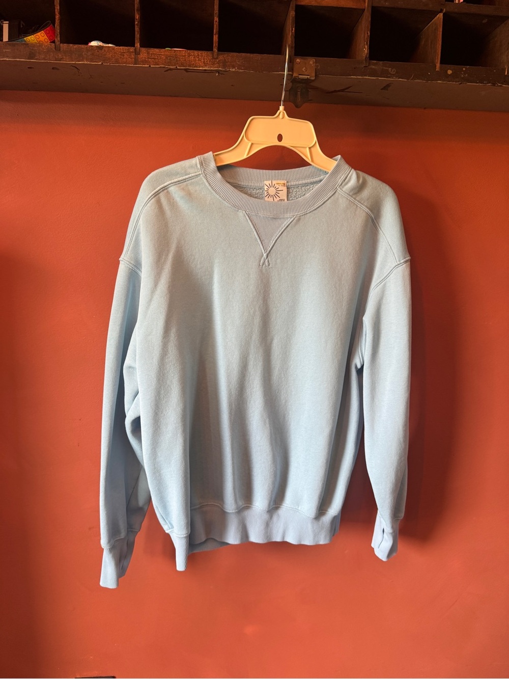 aerie Pale Blue Classic Crew Sweatshirt